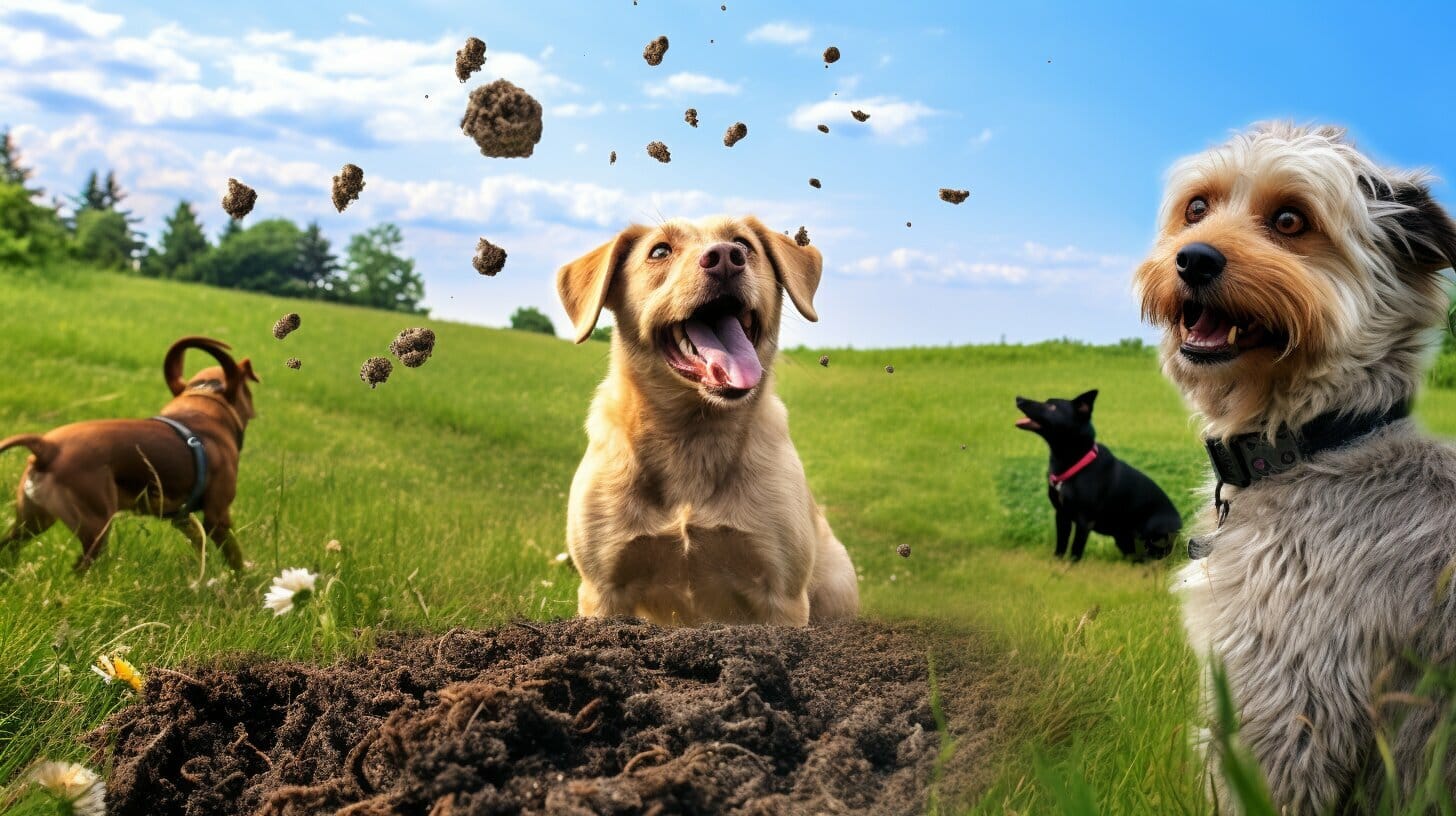 why do dogs roll in poop