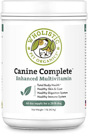 Image of a package of canine complete nutrition for the post we do dogs shake their heads