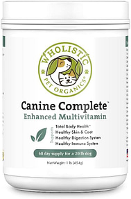 Image of a package of canine complete nutrition for the post can dogs eat mango